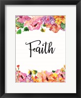 Floral Faith Framed Print