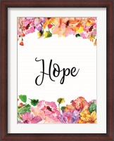Framed Floral Hope