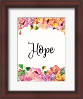 Framed Floral Hope