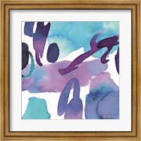 Framed Modern Violet Watercolor