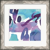 Framed Modern Violet Watercolor
