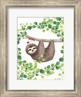 Framed Hanging Around Sloth I