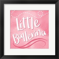 Framed Little Ballerina