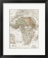 Framed Safari Map