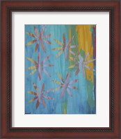 Framed 'Stained Glass Blooms I' border=