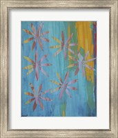 Framed Stained Glass Blooms I