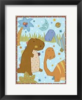 Dino Friends II Framed Print
