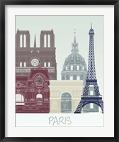Framed Paris Skyline