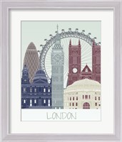 Framed 'London Skyline' border=