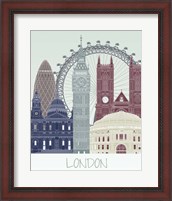 Framed 'London Skyline' border=