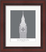 Framed London Big Ben Monochrome