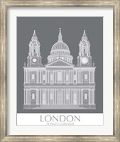 Framed London St Pauls Monochrome