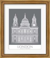 Framed London St Pauls Monochrome