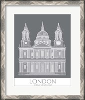 Framed London St Pauls Monochrome