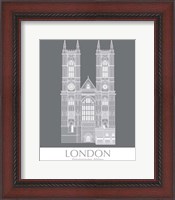 Framed London Westminster Abbey Monochrome