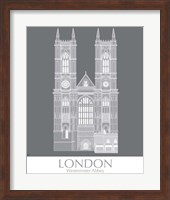 Framed London Westminster Abbey Monochrome