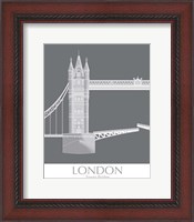 Framed London Tower Bridge Monochrome