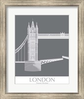 Framed London Tower Bridge Monochrome