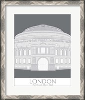Framed 'London Albert Hall Monochrome' border=