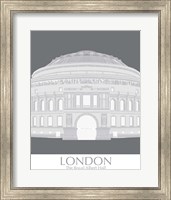 Framed 'London Albert Hall Monochrome' border=