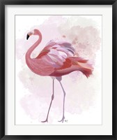 Framed Fluffy Flamingo 1