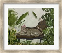 Framed Leopard Chaise Longue