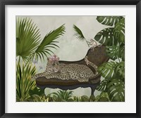 Framed Leopard Chaise Longue
