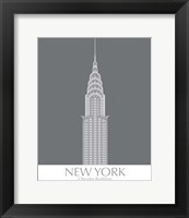 Framed New York Chrysler Building Monochrome
