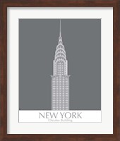 Framed New York Chrysler Building Monochrome