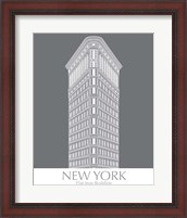 Framed New York Flat Iron Building Monochrome