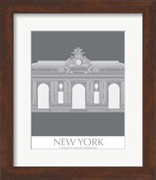 Framed New York Grand Central Monochrome