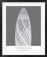Framed London Gerkin Monochrome