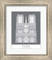 Framed Paris Notre Dame Monochrome