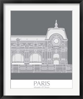 Framed Paris Musee Dorsay Monochrome