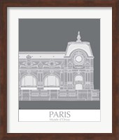 Framed Paris Musee Dorsay Monochrome