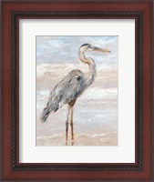 Framed Beach Heron I