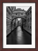 Framed B&W Bridge of Sighs