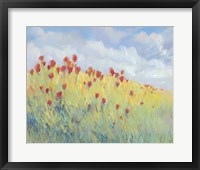 Summer Breeze Meadow I Framed Print