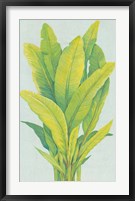 Chartreuse Tropical Foliage I Framed Print
