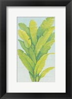 Framed Chartreuse Tropical Foliage II