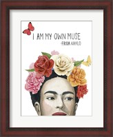 Framed Frida's Flowers I