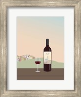 Framed Tuscan Wine II