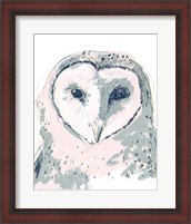Framed Funky Owl Portrait I