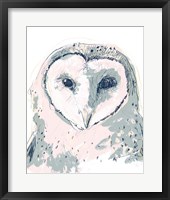 Framed Funky Owl Portrait I