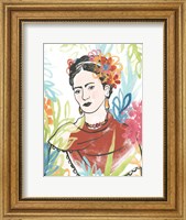 Framed Portrait of Frida  I