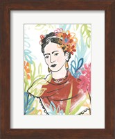 Framed Portrait of Frida  I