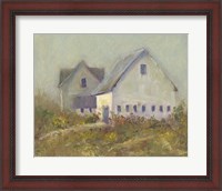 Framed White Barn I