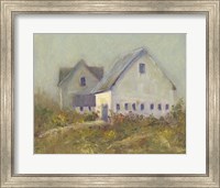 Framed White Barn I