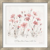 Framed Wildflowers III Pink Mothers