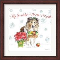 Framed Holiday Paws III
